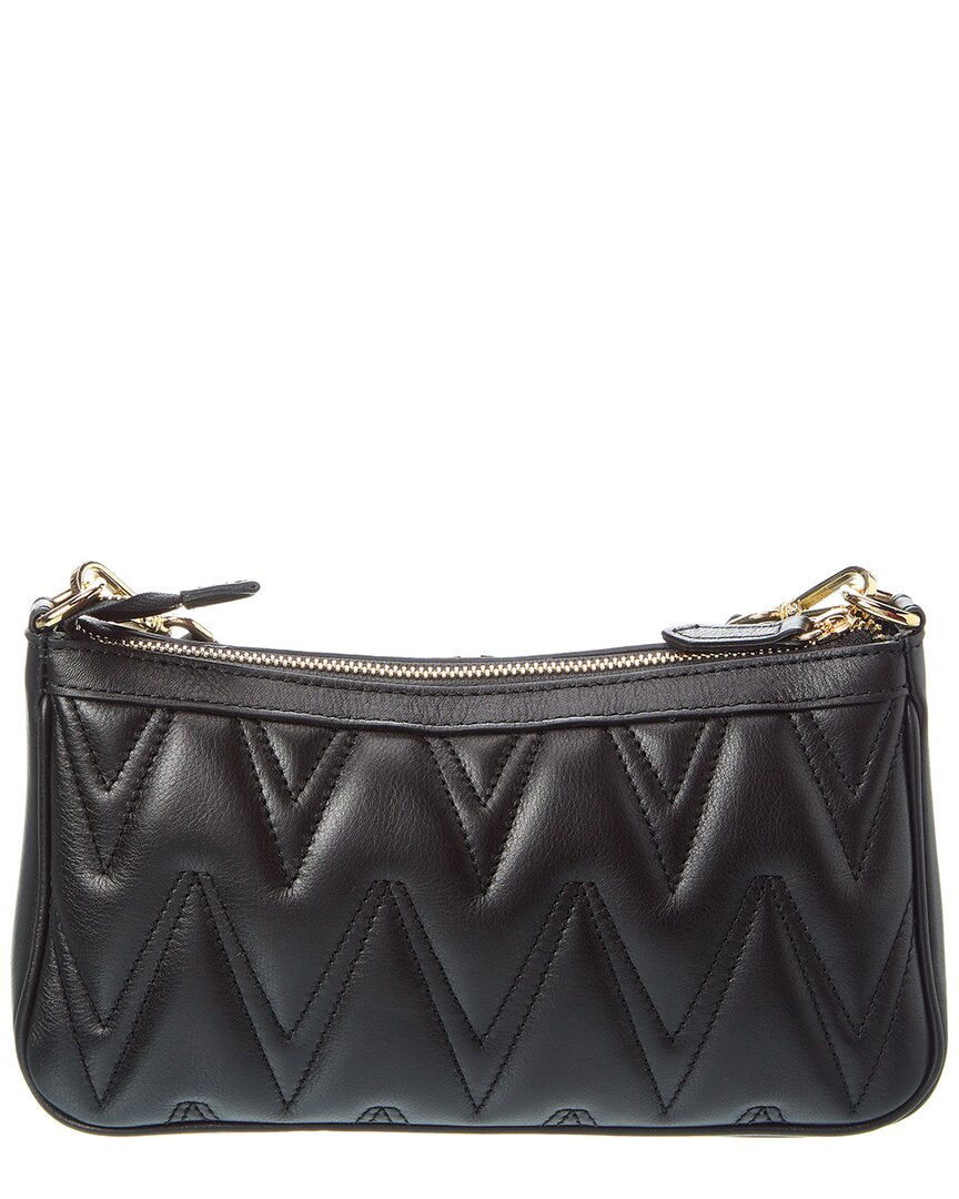 Valentino By Mario Valentino Jeanette Diamond Leather Shoulder Bag