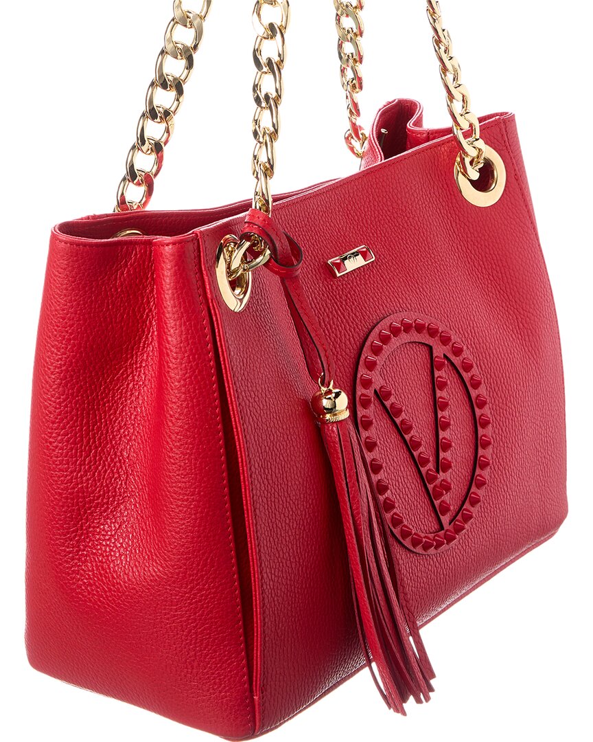 Valentino By Mario Valentino Luisa Rock Leather Shoulder Bag