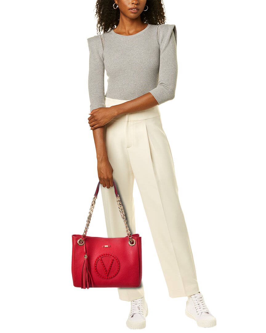 Valentino By Mario Valentino Luisa Rock Leather Shoulder Bag