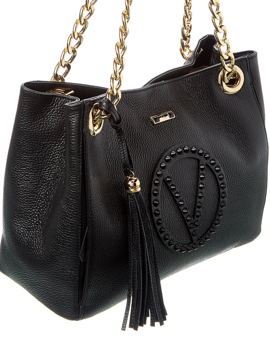 Valentino By Mario Valentino Luisa Rock Leather Shoulder Bag