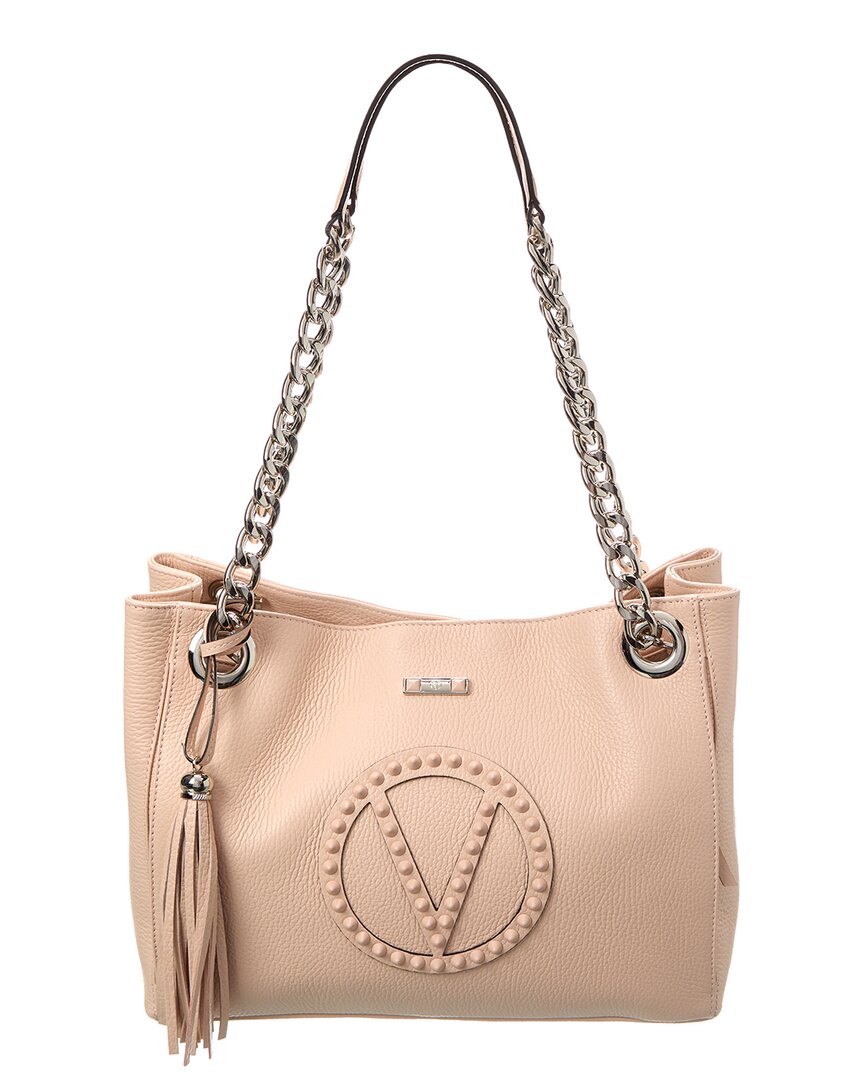 Valentino By Mario Valentino Luisa Rock Leather Shoulder Bag ONE SIZE Pink