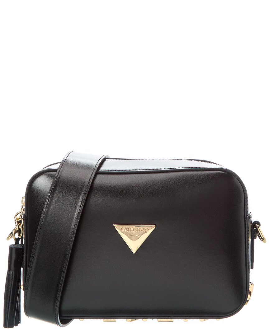 Valentino By Mario Valentino Babette Valent Leather Crossbody ONE SIZE Black