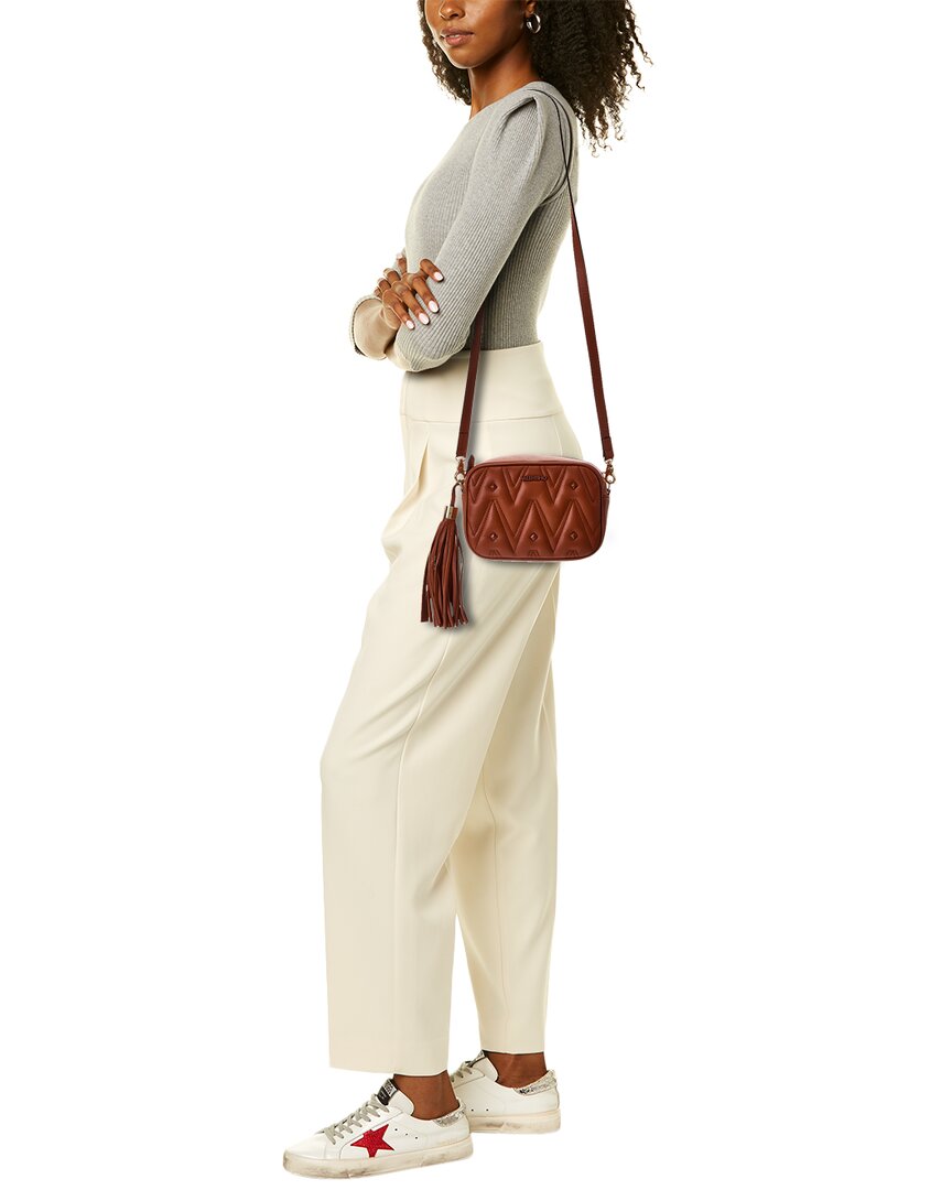 Valentino By Mario Valentino Amel Diamond Leather Crossbody