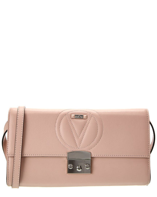 Valentino By Mario Valentino Cocotte Signature Leather Shoulder Bag ONE SIZE Pink