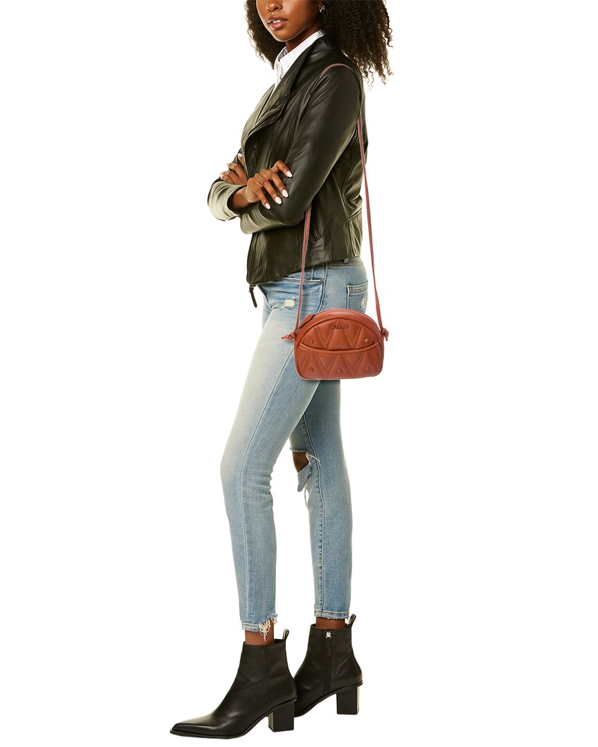 Valentino By Mario Valentino Moony Diamond Leather Crossbody