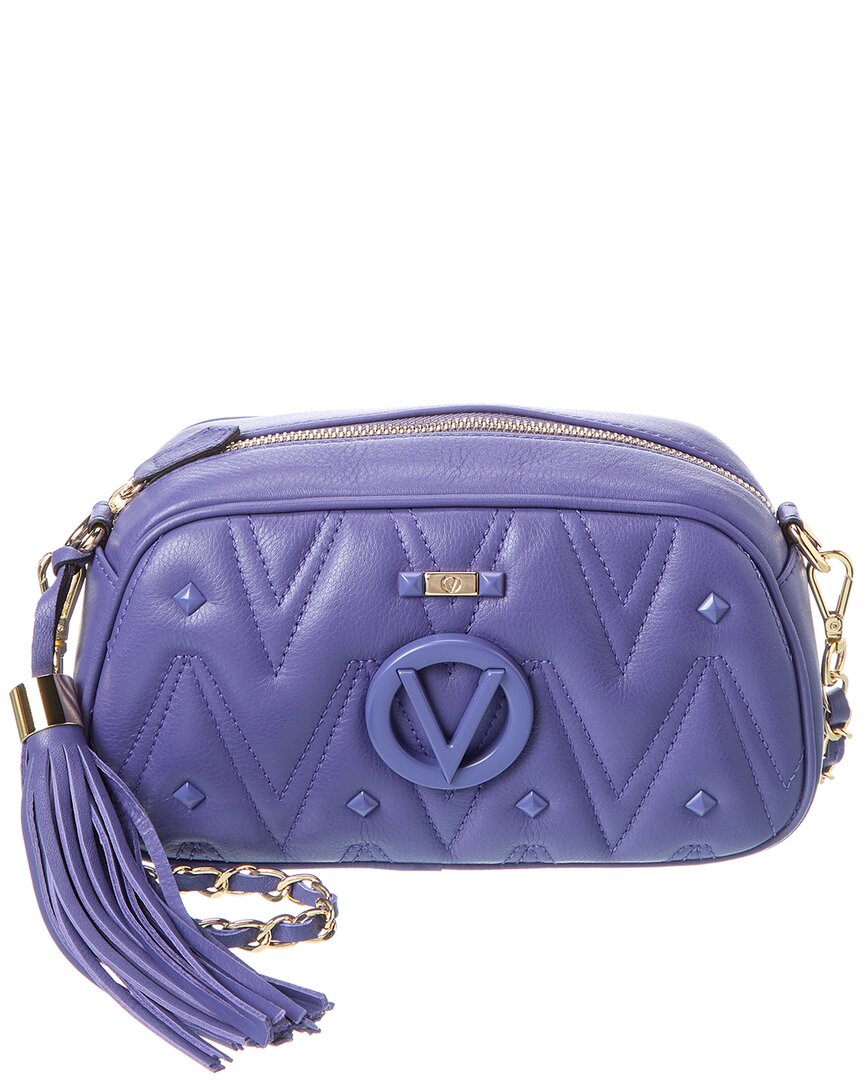 Valentino By Mario Valentino Bella Diamond Leather Crossbody ONE SIZE Blue
