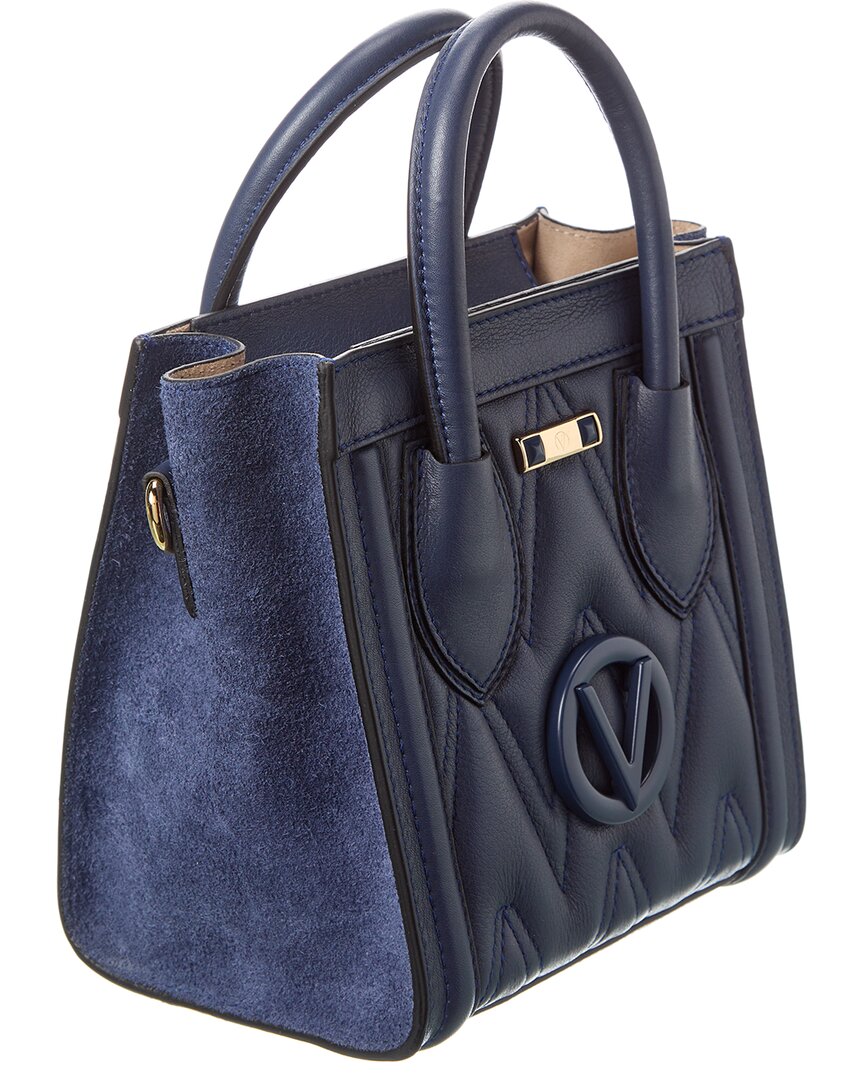 Valentino By Mario Valentino Eva Diamond Leather Tote