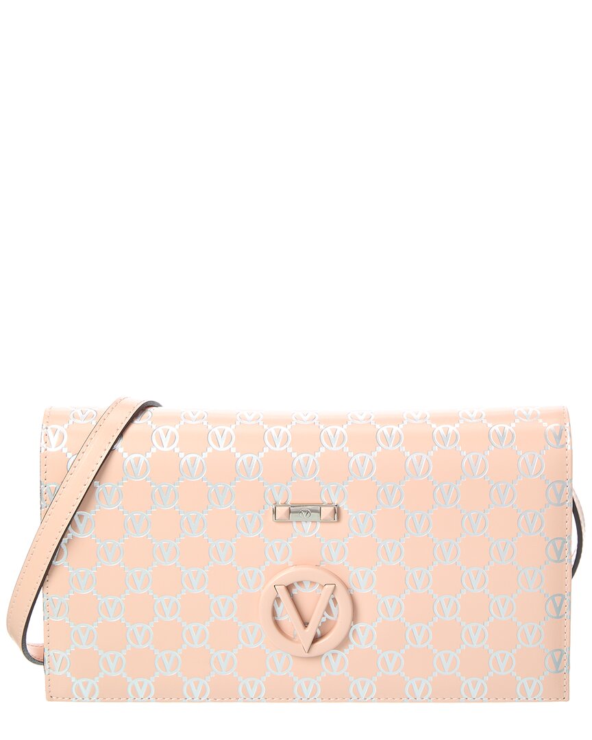 Valentino By Mario Valentino Lena Monogram Leather Shoulder Bag ONE SIZE Pink