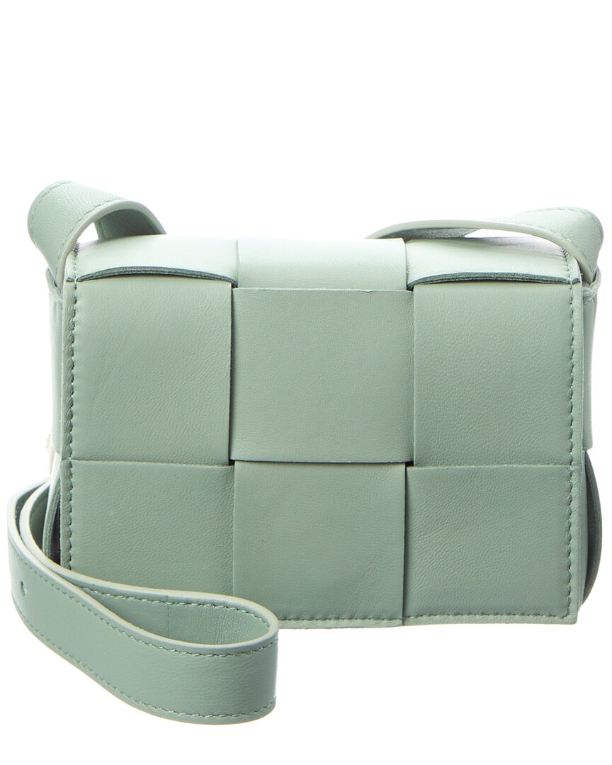 Bottega Veneta Cassette Leather Crossbody ONE SIZE Green