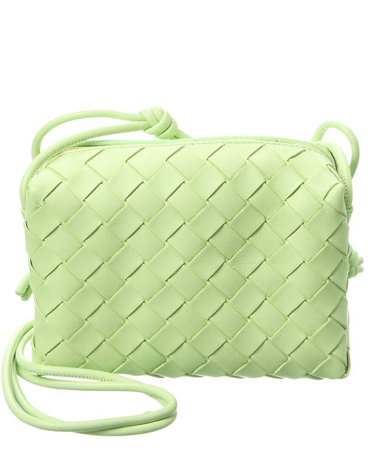 Bottega Veneta Loop Mini Intrecciato Leather Camera Bag ONE SIZE Green