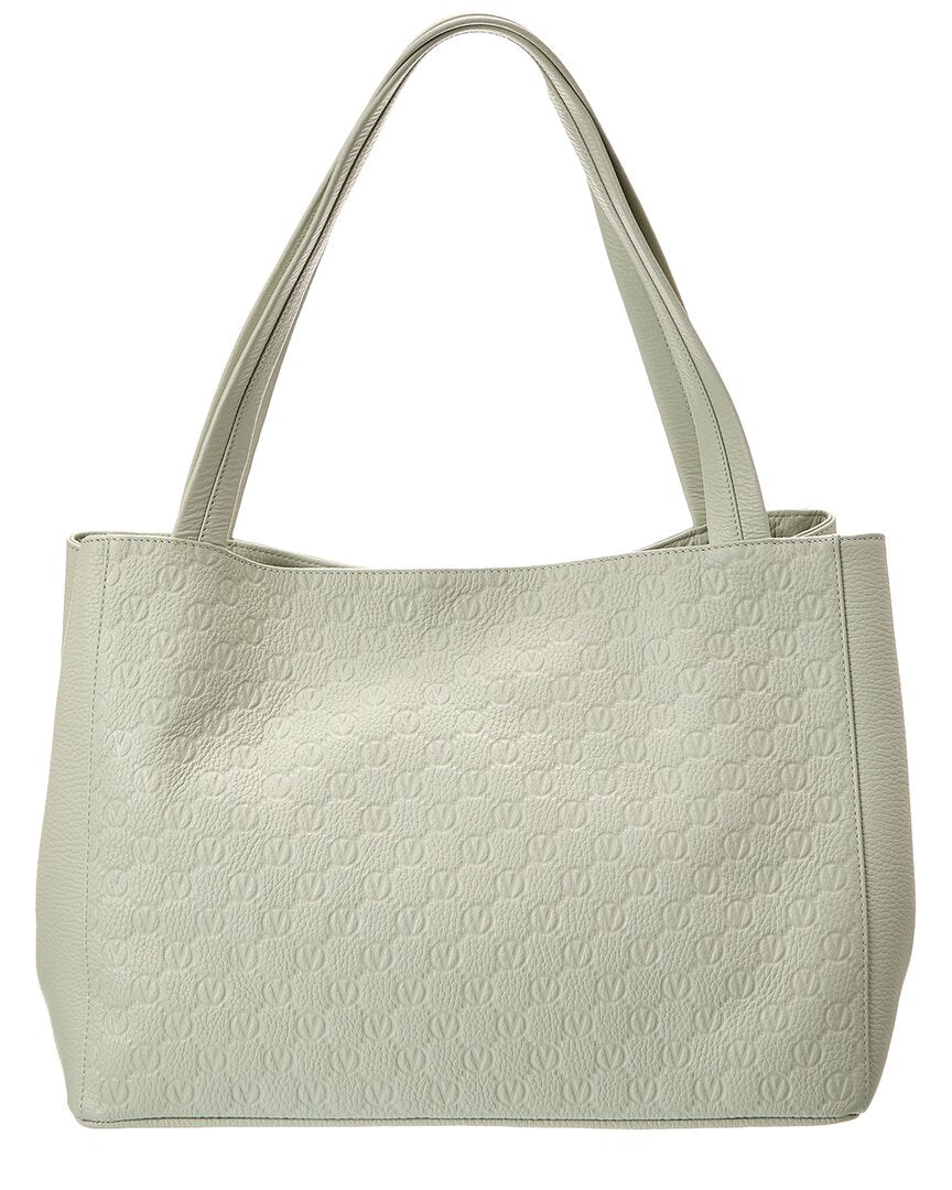 Valentino By Mario Valentino Ollie Dollaro Monogram Leather Tote