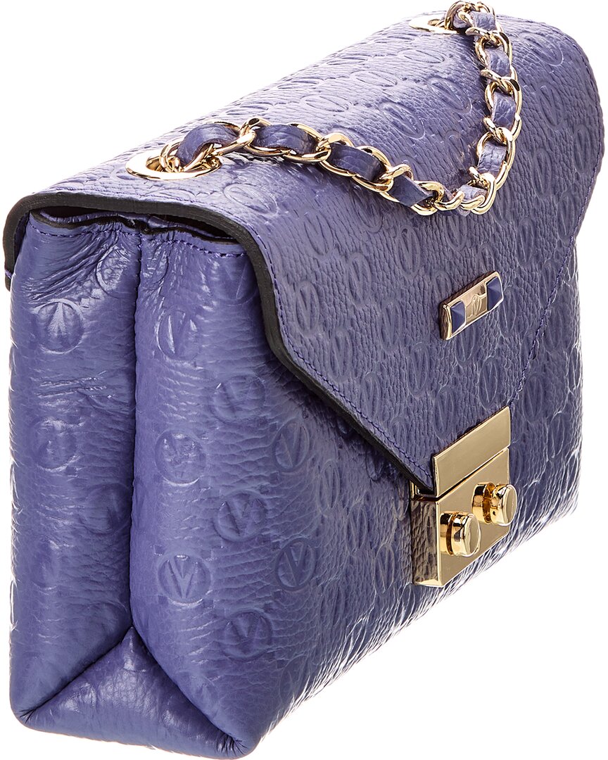 Valentino By Mario Valentino Isabelle Dollaro Monogram Leather Crossbody