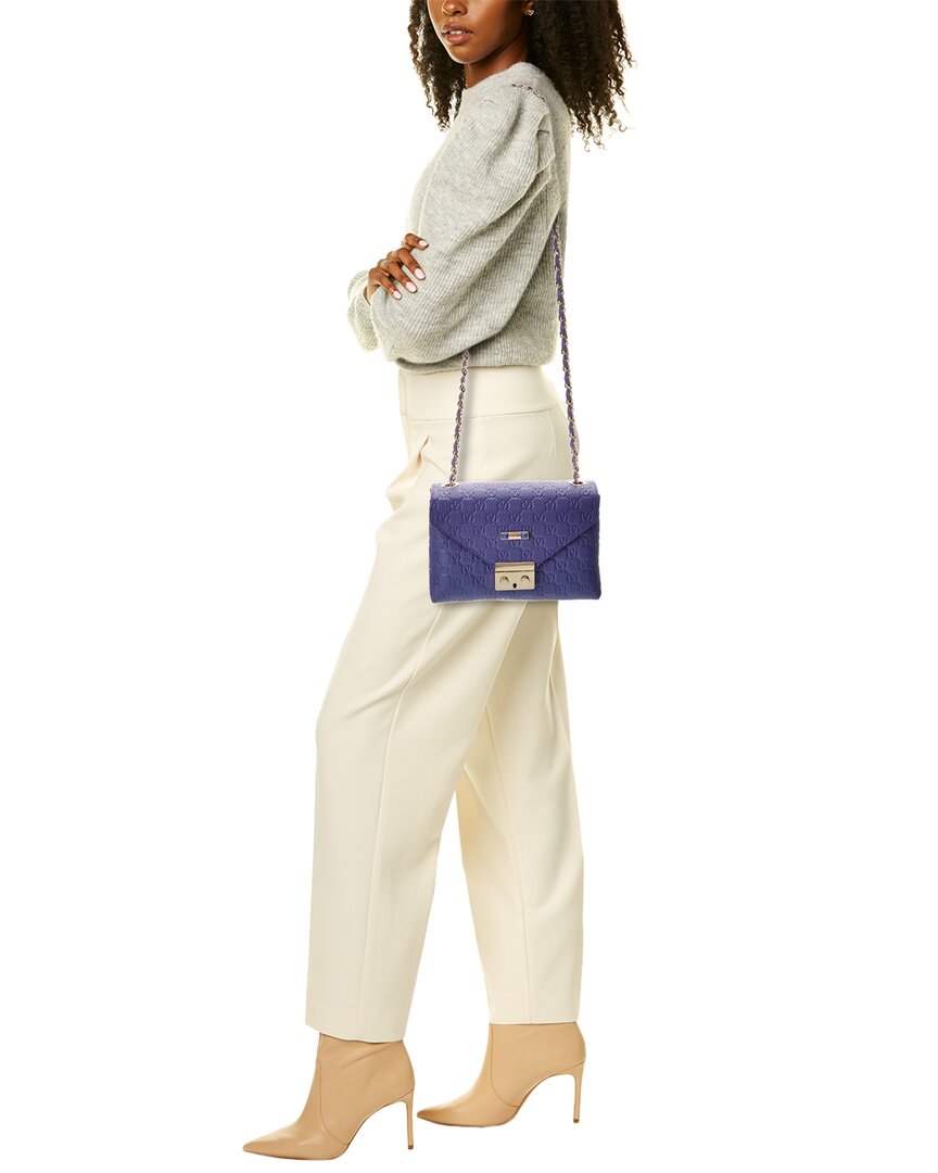 Valentino By Mario Valentino Isabelle Dollaro Monogram Leather Crossbody