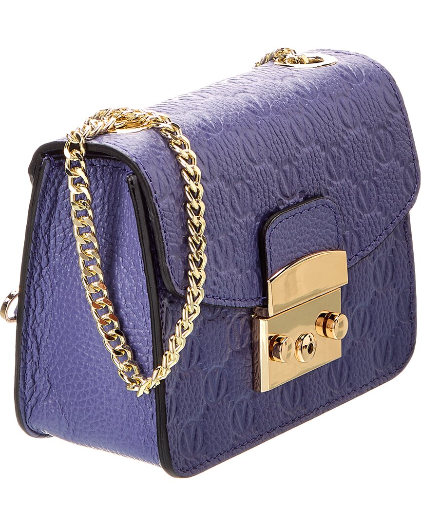 Valentino By Mario Valentino Bijou Dollaro Monogram Leather Crossbody