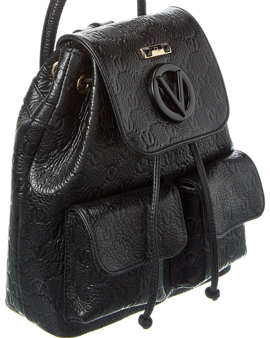 Valentino By Mario Valentino Abraham Dollaro Monogram Leather Backpack