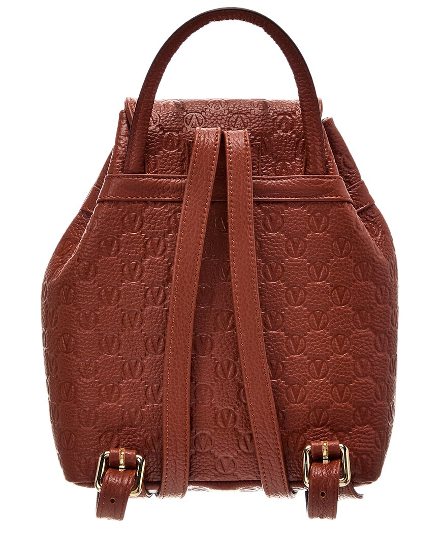 Valentino By Mario Valentino Abraham Dollaro Monogram Leather Backpack