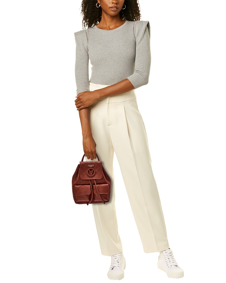 Valentino By Mario Valentino Abraham Dollaro Monogram Leather Backpack