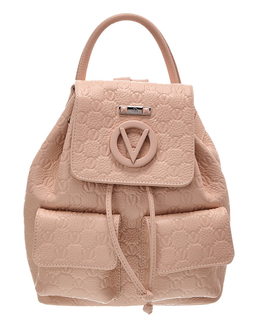 Valentino By Mario Valentino Abraham Dollaro Monogram Leather Backpack ONE SIZE Pink