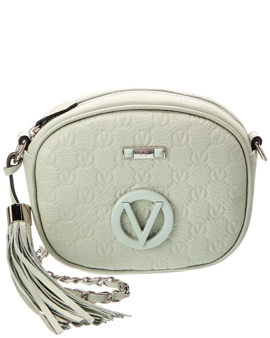 Valentino By Mario Valentino Nina Dollaro Monogram Leather Crossbody ONE SIZE Green