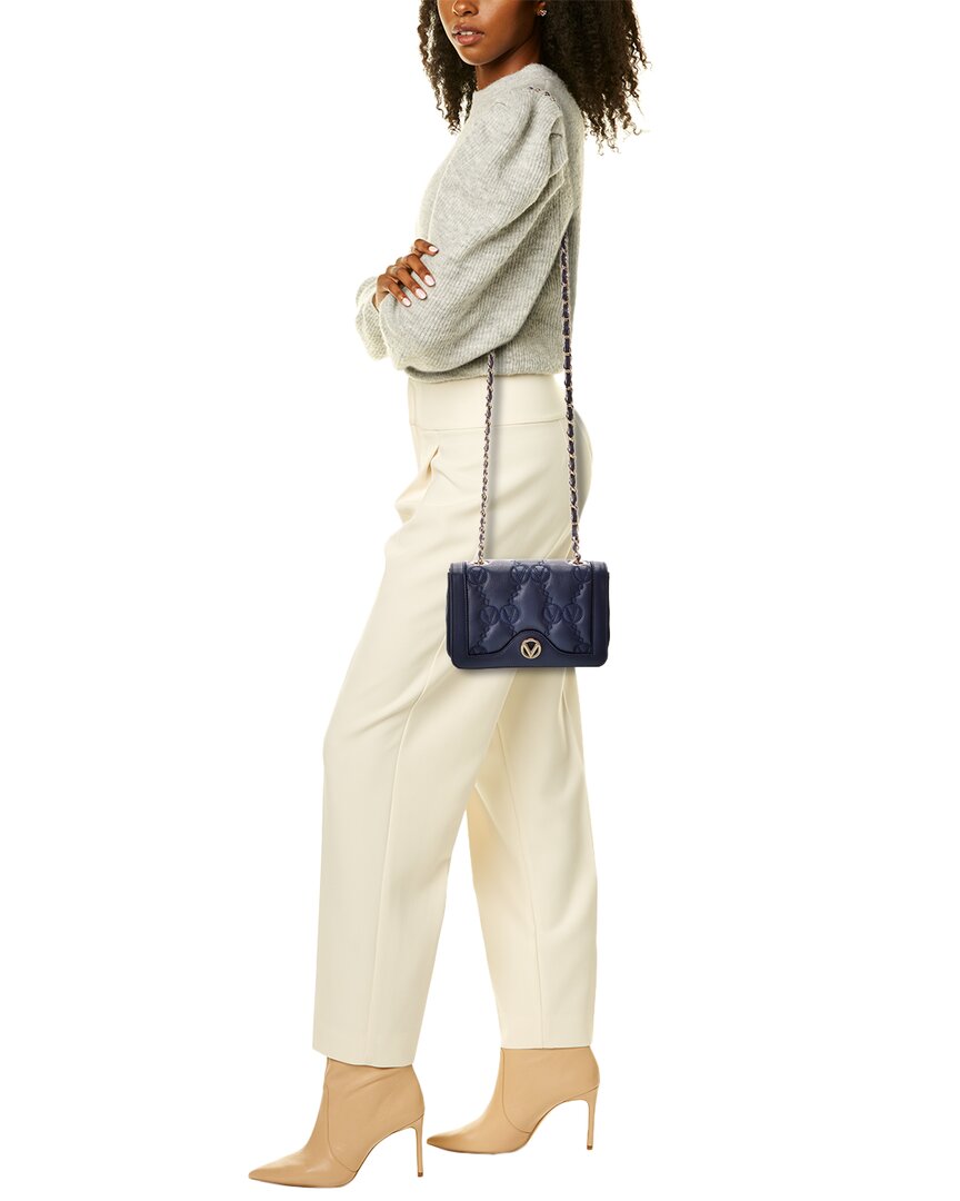 Valentino By Mario Valentino Lady Monogram Leather Shoulder Bag