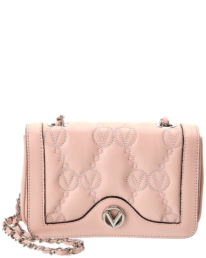 Valentino By Mario Valentino Lady Monogram Leather Shoulder Bag ONE SIZE Pink