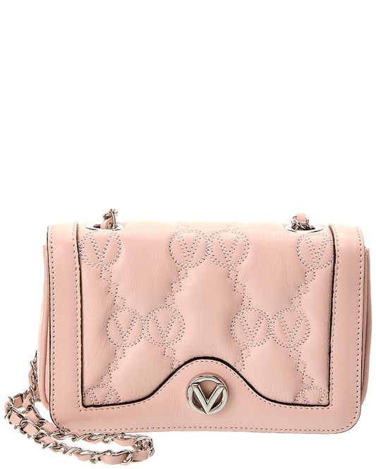 Valentino By Mario Valentino Lady Monogram Leather Shoulder Bag ONE SIZE Pink