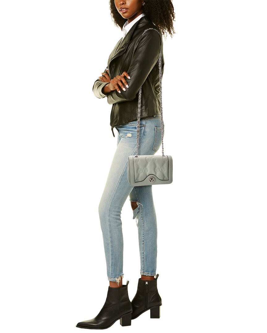 Valentino By Mario Valentino Lady Monogram Leather Shoulder Bag