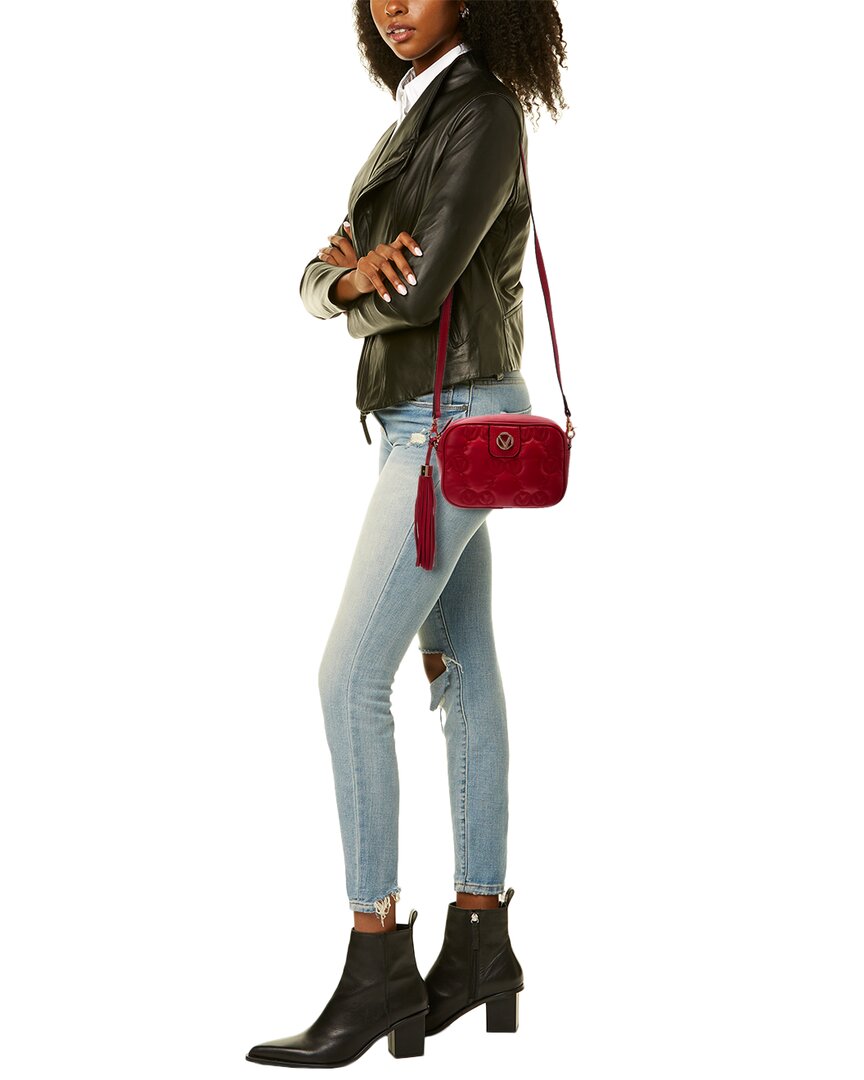 Valentino By Mario Valentino Amel Monogram Leather Crossbody