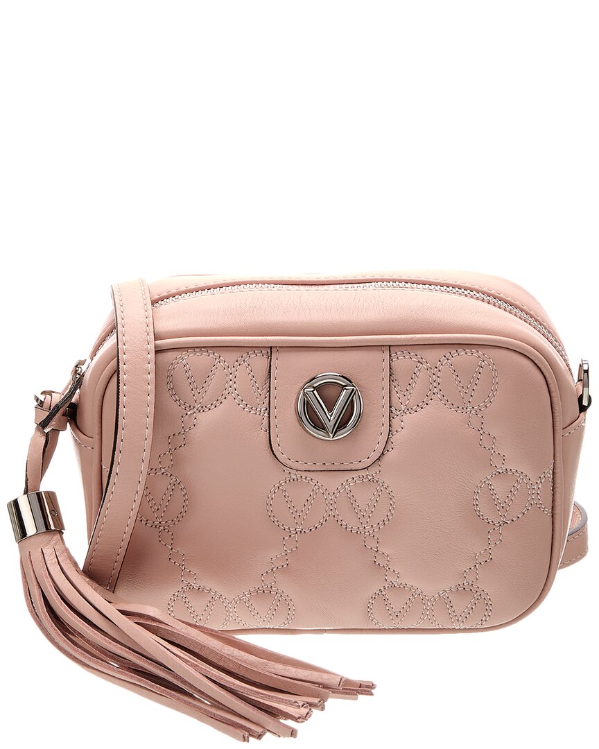Valentino By Mario Valentino Amel Monogram Leather Crossbody ONE SIZE Pink