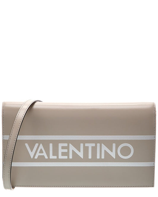 Valentino By Mario Valentino Lena Lavoro Leather Shoulder Bag ONE SIZE Grey Multi