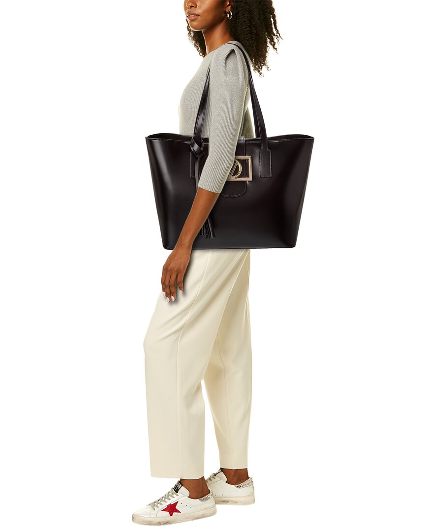 Valentino By Mario Valentino Marion Super V Leather Tote