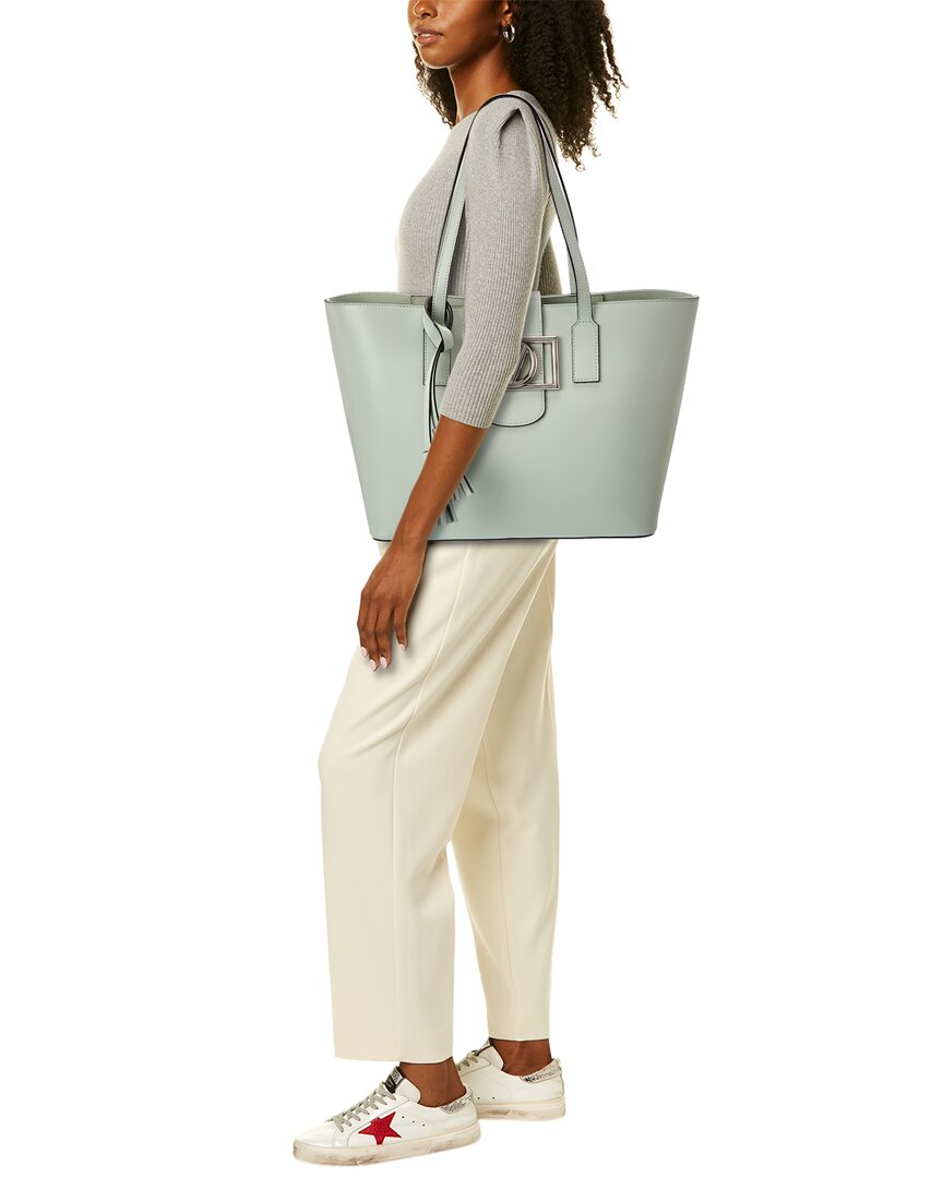 Valentino By Mario Valentino Marion Super V Leather Tote