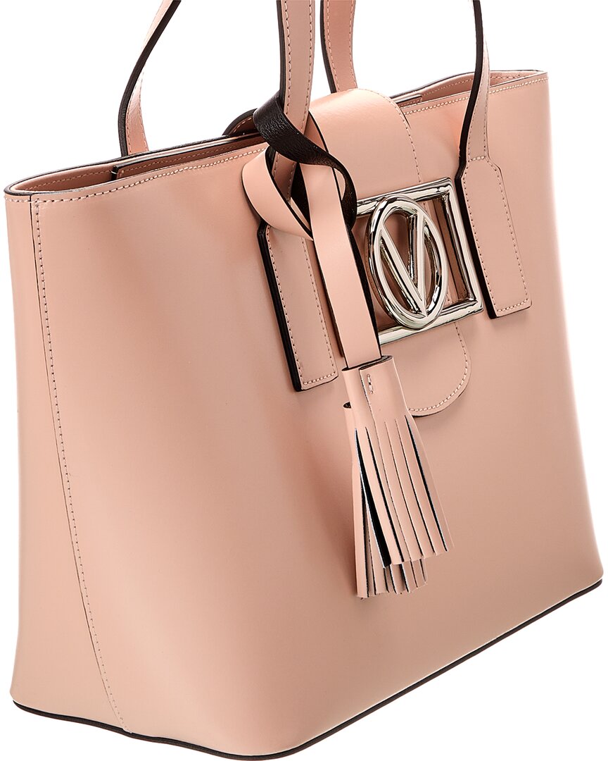 Valentino By Mario Valentino Delphine Super V Leather Tote