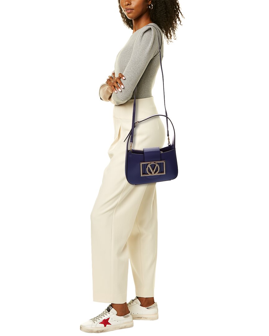 Valentino By Mario Valentino Kai Super V Leather Crossbody