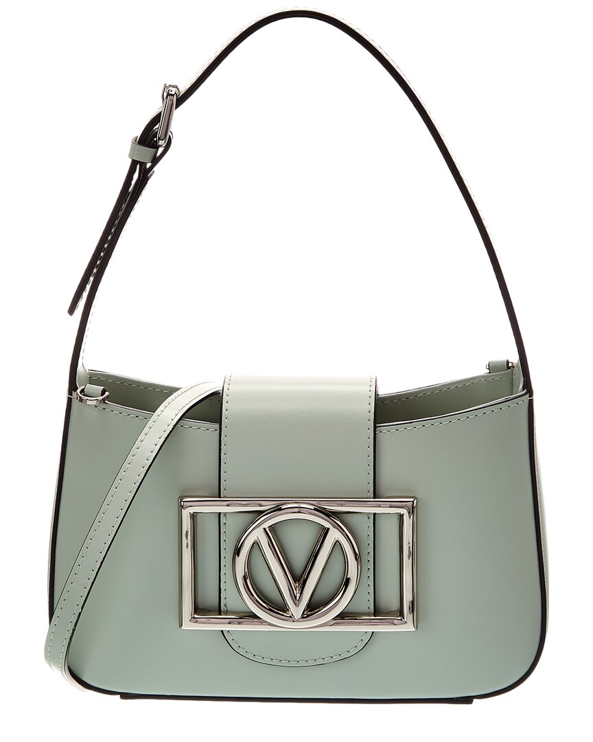 Valentino By Mario Valentino Kai Super V Leather Crossbody ONE SIZE Green