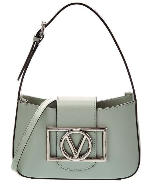 Valentino By Mario Valentino Kai Super V Leather Crossbody ONE SIZE Green