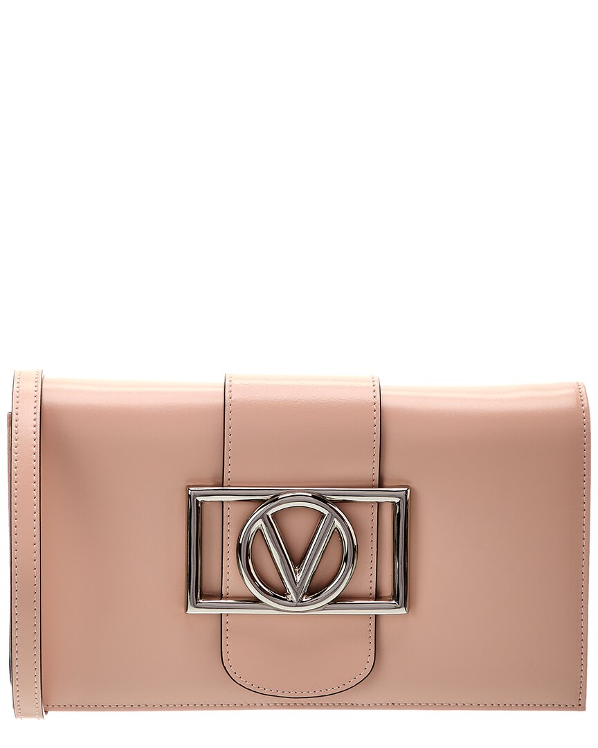 Valentino By Mario Valentino Cady Super V Leather Shoulder Bag ONE SIZE Pink