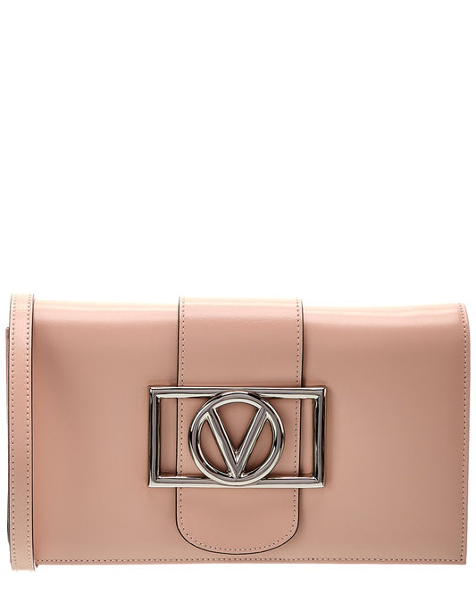Valentino By Mario Valentino Cady Super V Leather Shoulder Bag ONE SIZE Pink