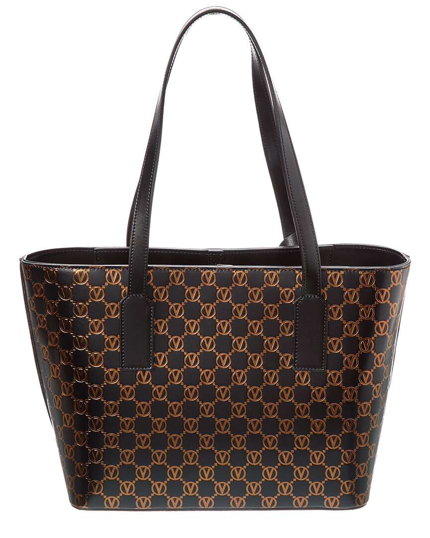 Valentino By Mario Valentino Prince Monogram Leather Tote