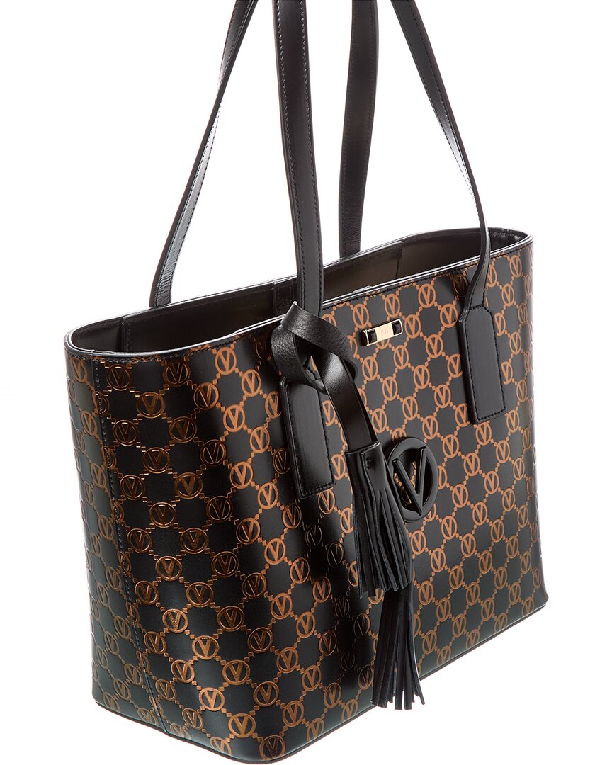Valentino By Mario Valentino Prince Monogram Leather Tote