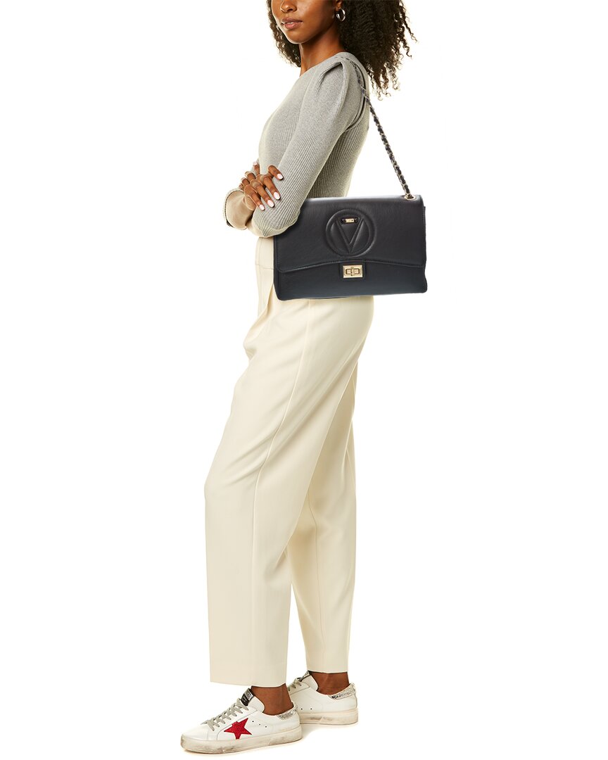 Valentino By Mario Valentino Posh Signature Leather Shoulder Bag