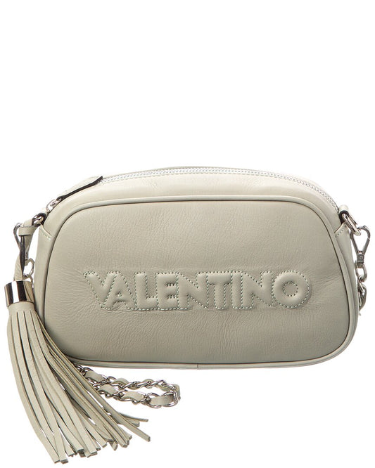 Valentino By Mario Valentino Bella Embossed Leather Crossbody ONE SIZE Green