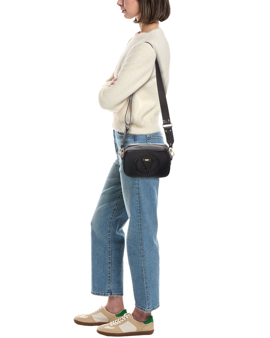 Valentino By Mario Valentino Mia Rock Leather Crossbody