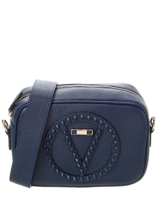 Valentino By Mario Valentino Mia Rock Leather Crossbody ONE SIZE Blue