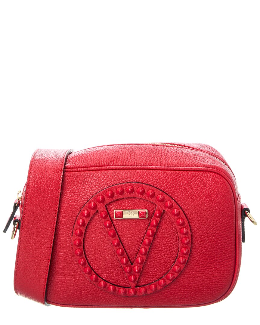 Valentino By Mario Valentino Mia Rock Leather Crossbody ONE SIZE Red
