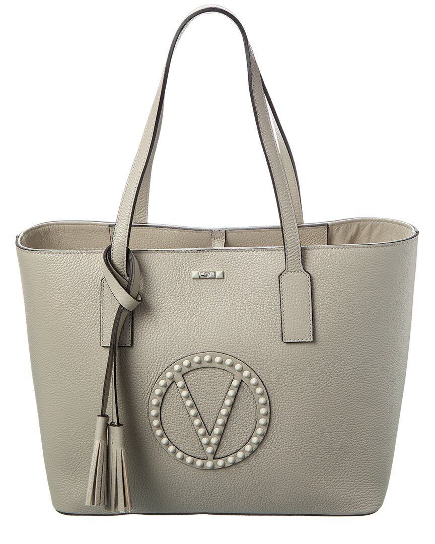 Valentino By Mario Valentino Soho Rock Leather Tote ONE SIZE Grey Multi