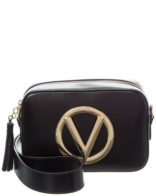 Valentino By Mario Valentino Babette Leather Crossbody ONE SIZE Black