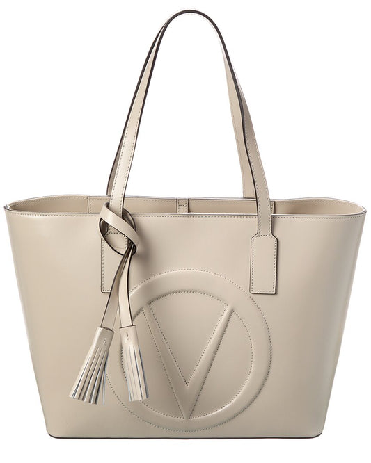 Valentino By Mario Valentino Soho Broderie Leather Tote ONE SIZE Grey Multi