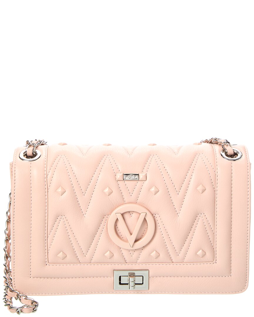 Valentino By Mario Valentino Alice Diamond Leather Shoulder Bag ONE SIZE Pink