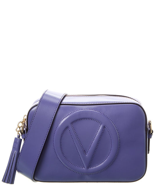 Valentino By Mario Valentino Babette Broderie Leather Crossbody ONE SIZE Blue